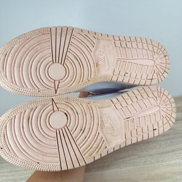 Nike Air Jordan 1 Mid GS 7Y Pink Foam Quartz Purple Sneakers Women’s 8.5 Shoes - Picture 6 of 12